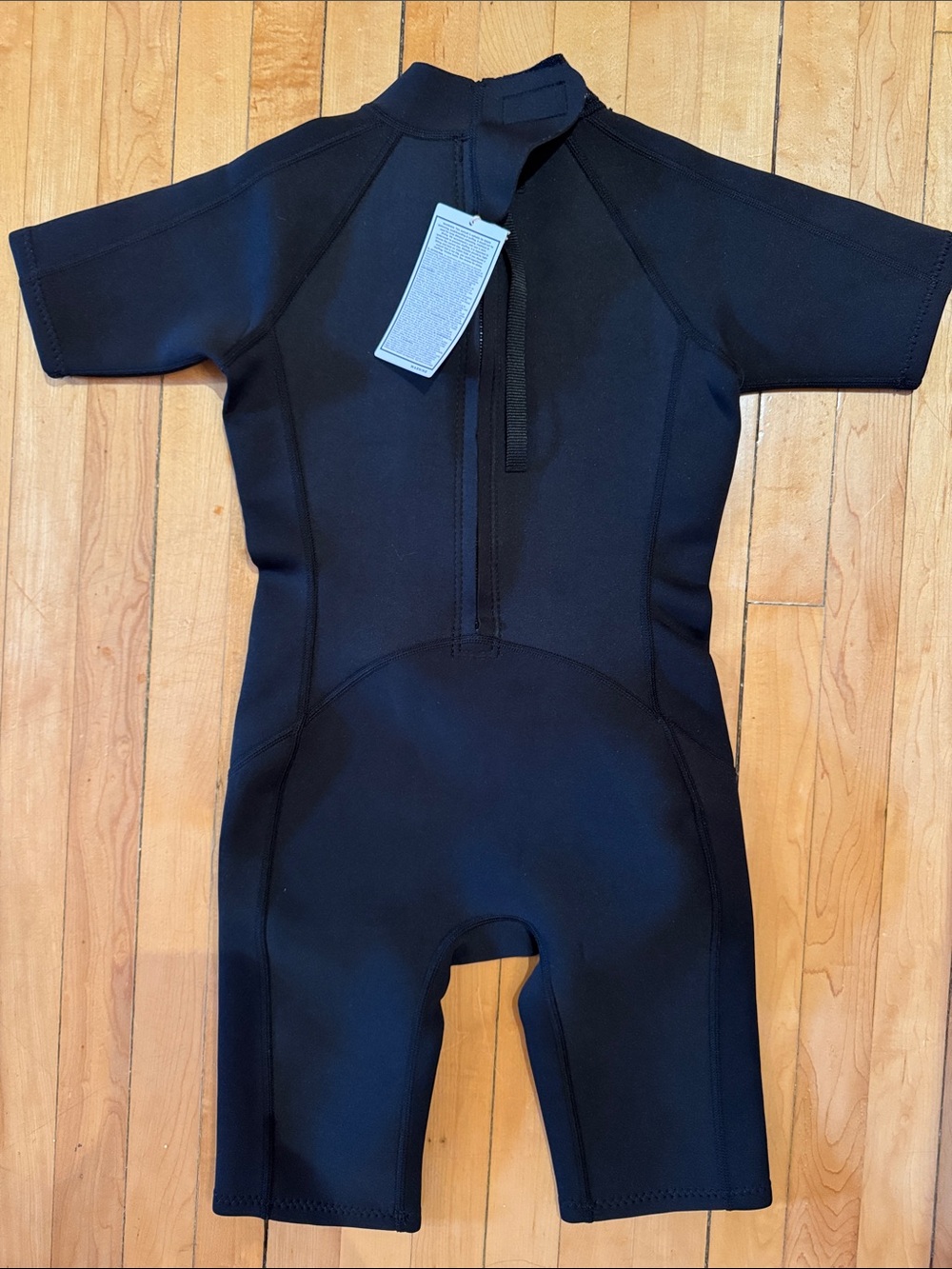 Black Short Sleeve Neoprene Wetsuit